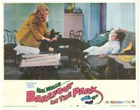 2p287 BAREFOOT IN THE PARK LC #2 '67 sexy Jane Fonda removes Robert Redford's shoes for him!