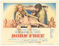 2p023 BORN FREE TC '66 great image of Virginia McKenna & Bill Travers with Elsa the lioness!