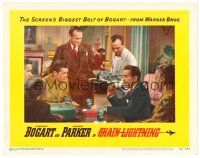 2p364 CHAIN LIGHTNING LC #6 '49 Raymond Massey & others admire test pilot Humphrey Bogart!