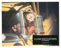 2p386 CLOSE ENCOUNTERS OF THE THIRD KIND LC #6 '77 close up of Richard Dreyfuss in truck!