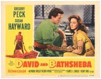2p424 DAVID & BATHSHEBA LC #2 '51 Biblical Greg Peck broke God's commandment for sexy Susan Hayward