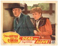 2p427 DEAD OR ALIVE LC '44 Marjorie Clements stands behind older man pointing gun!