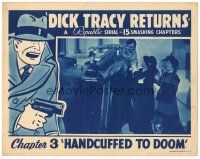 2p439 DICK TRACY RETURNS chapter 3 LC '38 famous detective Ralph Byrd, serial, art by Chester Gould!