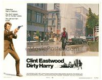 2p445 DIRTY HARRY LC #7 '71 Clint Eastwood on San Francisco street holding his gun!