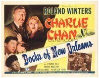 2p446 DOCKS OF NEW ORLEANS TC '48 Roland Winters as Charlie Chan, Victor Sen Yung, Mantan Moreland