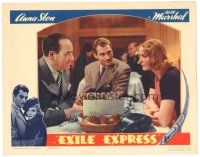 2p470 EXILE EXPRESS LC '39 close up of Anna Sten, Alan Marshal & Stanley Fields at table!