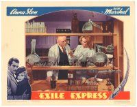 2p469 EXILE EXPRESS LC '39 close up of Anna Sten in cool laboratory with Harry Davenport!