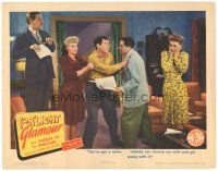 2p495 FOOTLIGHT GLAMOUR LC '43 Penny Singleton as Blondie watches Arthur Lake about to fight!