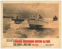 2p503 FROM RUSSIA WITH LOVE LC #4 '64 Ian Fleming's James Bond, speedboats in high speed chase!