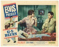 2p510 G.I. BLUES LC #1 '60 Juliet Prowse shushes Elvis Presley because of sleeping baby!