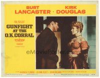 2p554 GUNFIGHT AT THE O.K. CORRAL LC #2 '57 Burt Lancaster & sexy Rhonda Fleming, John Sturges!