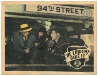 2p564 HE COULDN'T TAKE IT LC '33 close up of man & woman about to get off bus at 94th street!