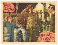 2p576 HILLBILLY BLITZKRIEG LC '42 Bud Duncan as Snuffy Smith in WWII,Edgard Kennedy covered in mud