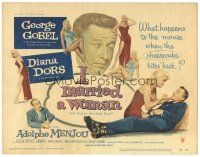 2p088 I MARRIED A WOMAN TC '58 five images of sexiest Diana Dors + Adolphe Menjou & George Goebel!