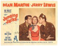 2p633 JUMPING JACKS LC #5 '52 pretty Mona Freeman between soldiers Dean Martin & Jerry Lewis!