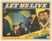 2p667 LET US LIVE LC '39 Ralph Bellamy & police question Henry Fonda, Maureen O'Sullivan!