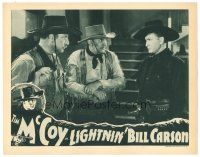 2p671 LIGHTNIN' BILL CARSON LC R40s close up of cowboy Tim McCoy holding bad guys at gunpoint!