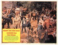 2p688 MacKENNA'S GOLD LC #1 '69 Gregory Peck, Omar Sharif & other cowboys looking upward!