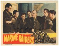2p700 MARINE RAIDERS LC '44 Pat O'Brien & Robert Ryan stand with officers and discuss strategy!