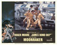2p717 MOONRAKER LC #4 '79 art of Roger Moore as James Bond fighting in space station!