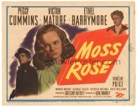 2p131 MOSS ROSE TC '47 Peggy Cummins, Victor Mature, Ethel Barrymore, murder mystery!