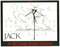 2p748 NIGHTMARE BEFORE CHRISTMAS LC '93 Tim Burton, Disney, cool character portrait of Jack!