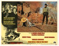 2p765 ONCE UPON A TIME IN THE WEST LC #3 '68 Sergio Leone, Henry Fonda stands over guy on ground!