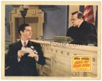 2p773 OVER MY DEAD BODY LC '42 great close up of Milton Berle smiling at judge George M. Carleton!