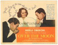 2p146 OVER THE MOON TC '39 Merle Oberon in Robert E. Sherwood's comedy, Alexander Korda!