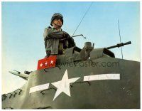 2p784 PATTON 10.75x13.875 still '70 great image of General George C. Scott riding in tank!