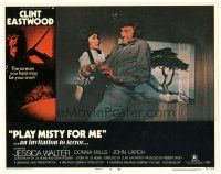 2p797 PLAY MISTY FOR ME LC #7 '71 intense close up of Clint Eastwood & psycho Jessica Walter!