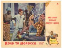 2p826 ROAD TO MOROCCO LC '42 Dorothy Lamour between Bob Hope & Bing Crosby!