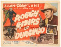 2p168 ROUGH RIDERS OF DURANGO TC '51 cowboy Allan Rocky Lane & His Stallion Black Jack!
