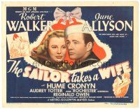 2p172 SAILOR TAKES A WIFE TC '45 sailor Robert Walker & pretty June Allyson are newlyweds!