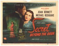 2p173 SECRET BEYOND THE DOOR TC '47 Joan Bennett, Michael Redgrave, Fritz Lang film noir!