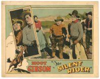 2p870 SILENT RIDER LC '27 Hoot Gibson standing by old guy uncomfortable in western wear!