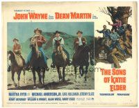 2p893 SONS OF KATIE ELDER LC #7 '65 great line up of John Wayne, Dean Martin & others on horses!