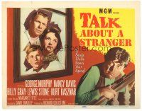 2p199 TALK ABOUT A STRANGER TC '52 George Murphy, Billy Gray, Lewis Stone, chilling film noir!