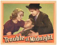 2p951 TROUBLE AT MIDNIGHT LC '37 Catherine Hughes & Noah Beery Jr. help fallen Larry Blake!