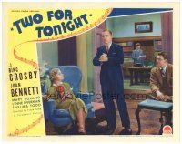2p953 TWO FOR TONIGHT LC '35 Douglas Fowley watches Bing Crosby dictating to secretary Joan Bennett!