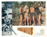 2p982 WHEN DINOSAURS RULED THE EARTH LC #2 '71 Hammer, sexy cavewoman Victoria Vetri w/ 3 cavemen!