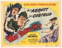 2p224 WHO DONE IT TC R48 Bud Abbott & Lou Costello are clue loose stupor sleuths, wacky art!
