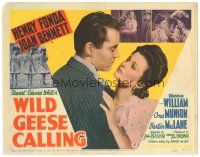 2p226 WILD GEESE CALLING TC '41 romantic close up of Henry Fonda & pretty Joan Bennett!