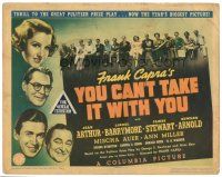 2p229 YOU CAN'T TAKE IT WITH YOU TC '38 Frank Capra, Jean Arthur, Barrymore, James Stewart