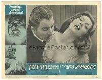 2p455 DRACULA PRINCE OF DARKNESS/PLAGUE OF THE ZOMBIES LC #7 '66 vampire Christopher Lee & victim!