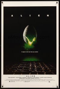 2t040 ALIEN 1sh '79 Ridley Scott outer space sci-fi monster classic, cool hatching egg image!
