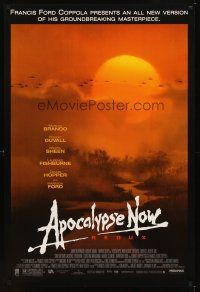 2t061 APOCALYPSE NOW 1sh R01 Redux, Francis Ford Coppola, classic art of helicopters over jungle!