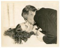 2s083 ANGELS WITH DIRTY FACES 8x10 still '38 close up of James Cagney kissing sexy Ann Sheridan!