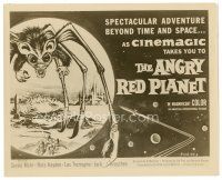 2s085 ANGRY RED PLANET 8x10 still '60 great artwork of gigantic drooling bat-rat-spider creature!