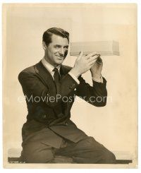 2s663 ONCE UPON A TIME 8x10 still '44 great portrait of Cary Grant smiling at a shoebox!